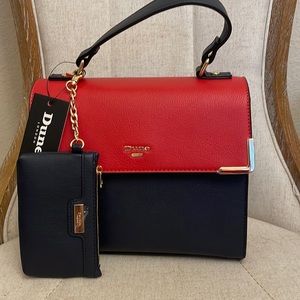 Tag still attached, have not used. Beautiful red, navy, & camel color.
